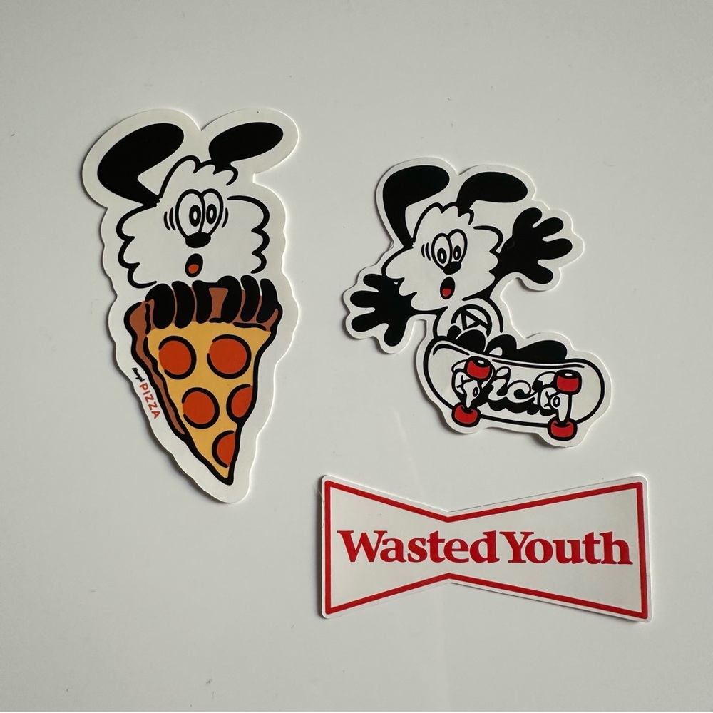 Verdy Wasted Youth X herrys pizza sticker set